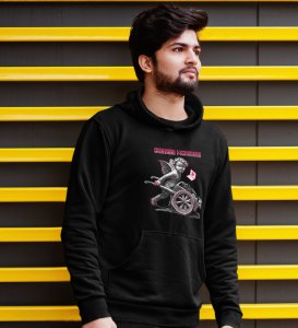 Sending Love: Printed (black) Hoodies For Singles