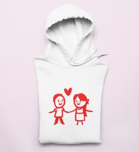 Couples In Love: (white) Hoodies For Singles