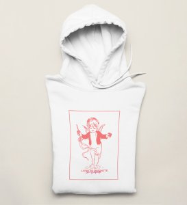 Love is Infinite : Printed (white) Hoodies For Singles