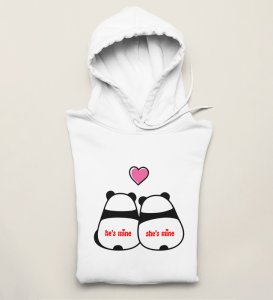 Made For Each Other: Sublimation Printed (white) Hoodies For Singles