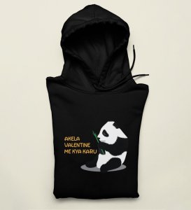 Alone Forever: Sublimation Printed (black) Hoodies For Singles