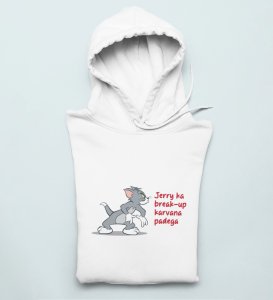 Jerry Is In Danger: (white) Hoodies For Singles