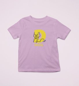 Doggy Dog, Boys Round Neck Printed Blended Cotton Tshirt (purple)