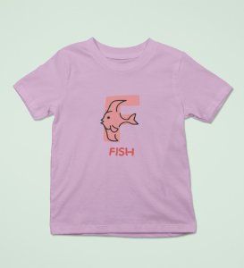 Fishy Fish, Printed Cotton Tshirt (purple) for Boys