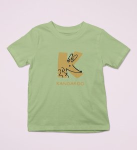 Kangaroo, Printed Cotton tshirt (olive) for Boys