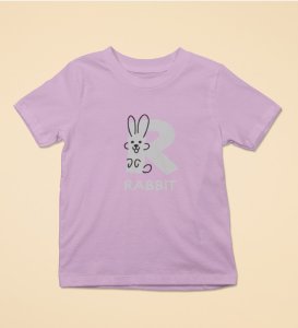 Running Rabit, Printed Cotton Tshirt (purple) for Boys