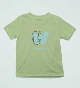 Whale, Boys Printed Crew Neck tshirt (olive)
Printed Cotton tshirt for Boys