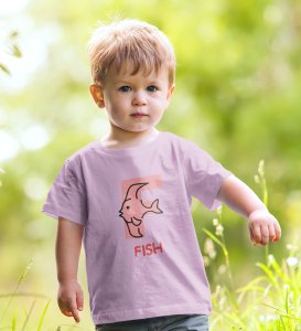 Pepper Pig, Boys Cotton Text Print Tshirt (purple)