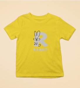 Running Rabit, Printed Cotton Tshirt (Yellow) for Boys