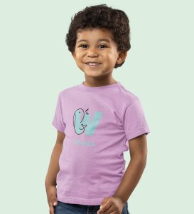 Whale, Boys Printed Crew Neck Tshirt (Purple)
Printed Cotton Tshirt for Boys