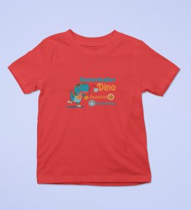 Basketballer Dino, Printed Cotton Tshirt for Boys