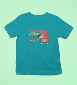 Foodie Dino, Boys Cotton Text Print T-Shirt
