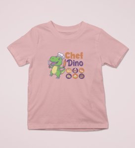 Chef Dino, Printed Cotton Tshirt for Boys