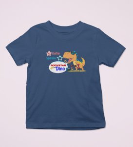 Rockstar Dino, Boys Printed Crew Neck T-Shirt