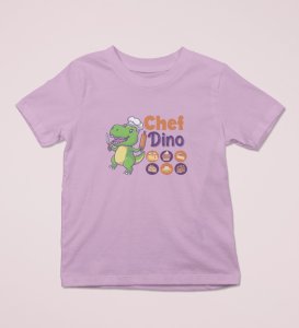 Chef Dino, Printed Cotton Tshirt for Boys