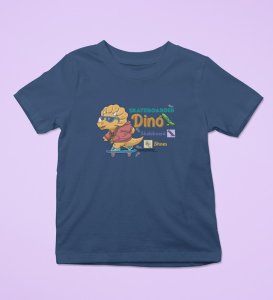 Dino Skater, Printed Cotton Tshirt for Boys