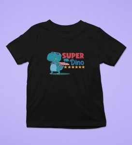 SuperoHero Dino, Boys Printed Crew Neck T-Shirt