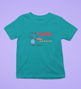 SuperoHero Dino, Boys Printed Crew Neck T-Shirt
