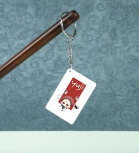 Sarcastic Itadori Printed Key Chain ( PACK OF 2 )