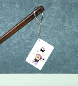 Printed Itadori Anime Sublimated Key Chain ( PACK OF 2 )s