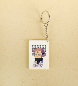 Anime Itadori Sublimated Printed Key Chain ( PACK OF 2 )