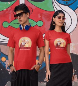 You Are My Greatest Adventure Printed (Red) T-shirts For Couple