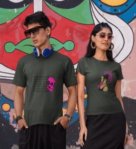 I Will Love You/ You Have To Love Me Printed Couple (green) T-shirts