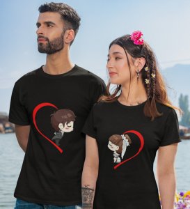 My Better Half (Black) T-shirts Print For Couples