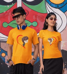 My Better Half (Yellow) T-shirts Print For Couples
