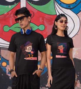 You Are My Love Printed (Black) T-shirts For Couples
