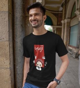 Notorious Itadori Cotton Black Tshirt For Mens and Boys