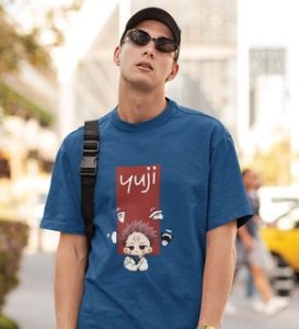 Notorious Itadori Cotton Blue Tshirt For Mens and Boys