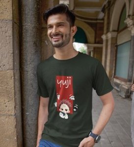 Notorious Itadori Cotton Green Tshirt For Mens and Boys