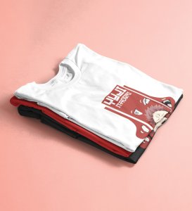 Spiritual Itadori Cotton White Printed Tshirt For Mens and Boys