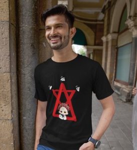 Yuji Itadori Cotton Black Tshirt For Mens and Boys