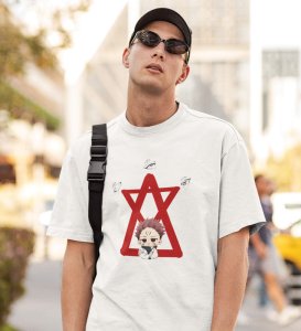 Yuji Itadori Printed Cotton White Tshirt For Mens and Boys