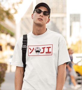 Itadori In Love Printed Cotton White Tshirt For Mens and Boys