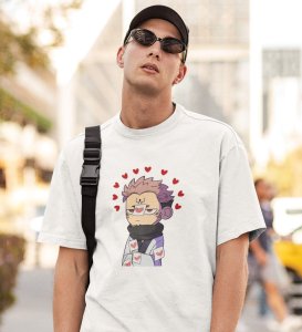 Pissed Itadori Cotton White Tshirt For Mens and Boys