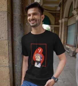 Itadori Anime Cotton Black Tshirt For Mens and Boys