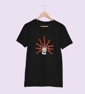 Anime Itadori Cotton Black Tshirt For Mens and Boys