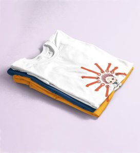Anime Printed Itadori Cotton White Tshirt For Mens and Boys
