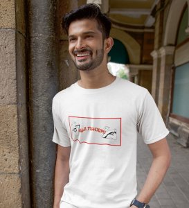 Anime Printed Itadori Cotton White Tshirt For Mens and Boys