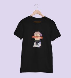 Monster Itadori, Cotton Black Tshirt For Mens and Boys