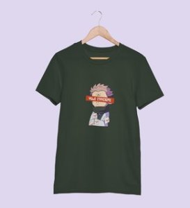 Monster Itadori, Printed Cotton Green Tshirt For Mens and Boys