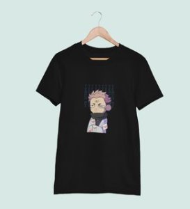 Yuji Itadori Cotton Black Tshirt For Mens and Boys