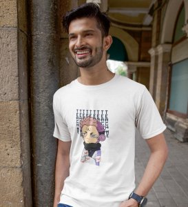 Yuji Itadori Printed Cotton White Tshirt For Mens and Boys
