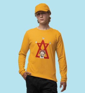 Notorious Itadori Cotton Yellow Full Sleeves Tshirt For Mens and Boys