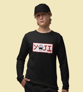 Evil Eye Itadori Cotton Black Printed Full Sleeves Tshirt For Mens and Boys