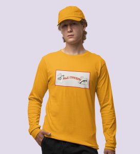 Nine Faced Anime Cotton Yellow Full Sleeves Tshirt For Mens and Boys