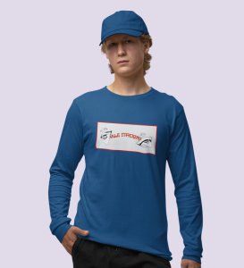 Itadori Two Faces, Printed Cotton Blue Full Sleeves Tshirt For Mens and Boys